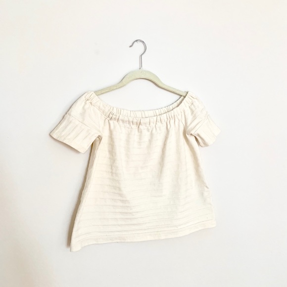 ⚡️⬇️⚡️Madewell Cream Textured off-the-shoulder Top - Picture 3 of 5